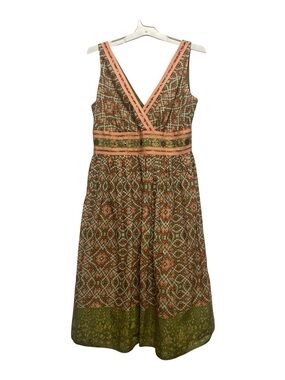 Robbie bee Signature 10 Sleeveless Pink Garden Prairie Dress Formal